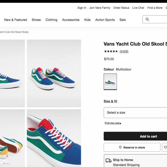 VANS OLD SKOOL SHOE YACHT CLUB SUEDE COLORBLOCK WOMENS 6 MENS 4.5 - Picture 2 of 15